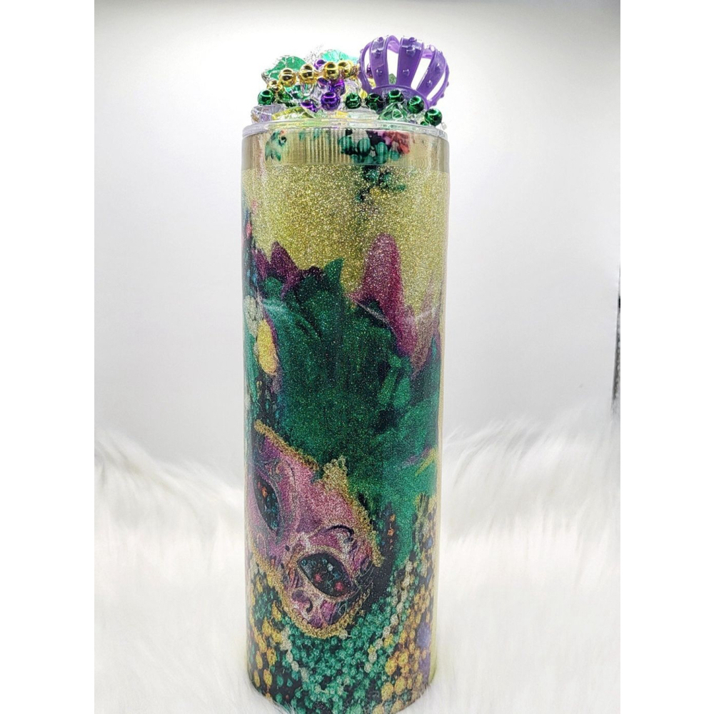 Tumbler Mardi Gras Custom 12oz Cup